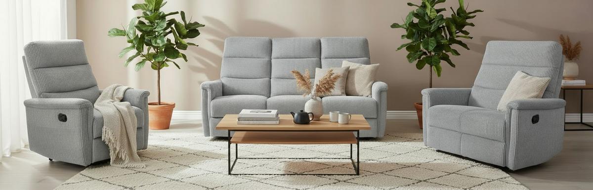 Trosed Xeno, Svetlo Siva - črna/svetlo siva, Design, kovina/umetna masa (184/108/89cm) - Livetastic