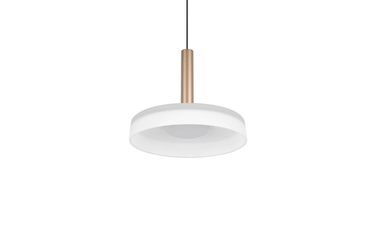 LAMPA ZWIESZANA LED 354910165 CELESTE - biały/brązowy, Design, metal/szkło (22/200cm) - Trio Leuchten