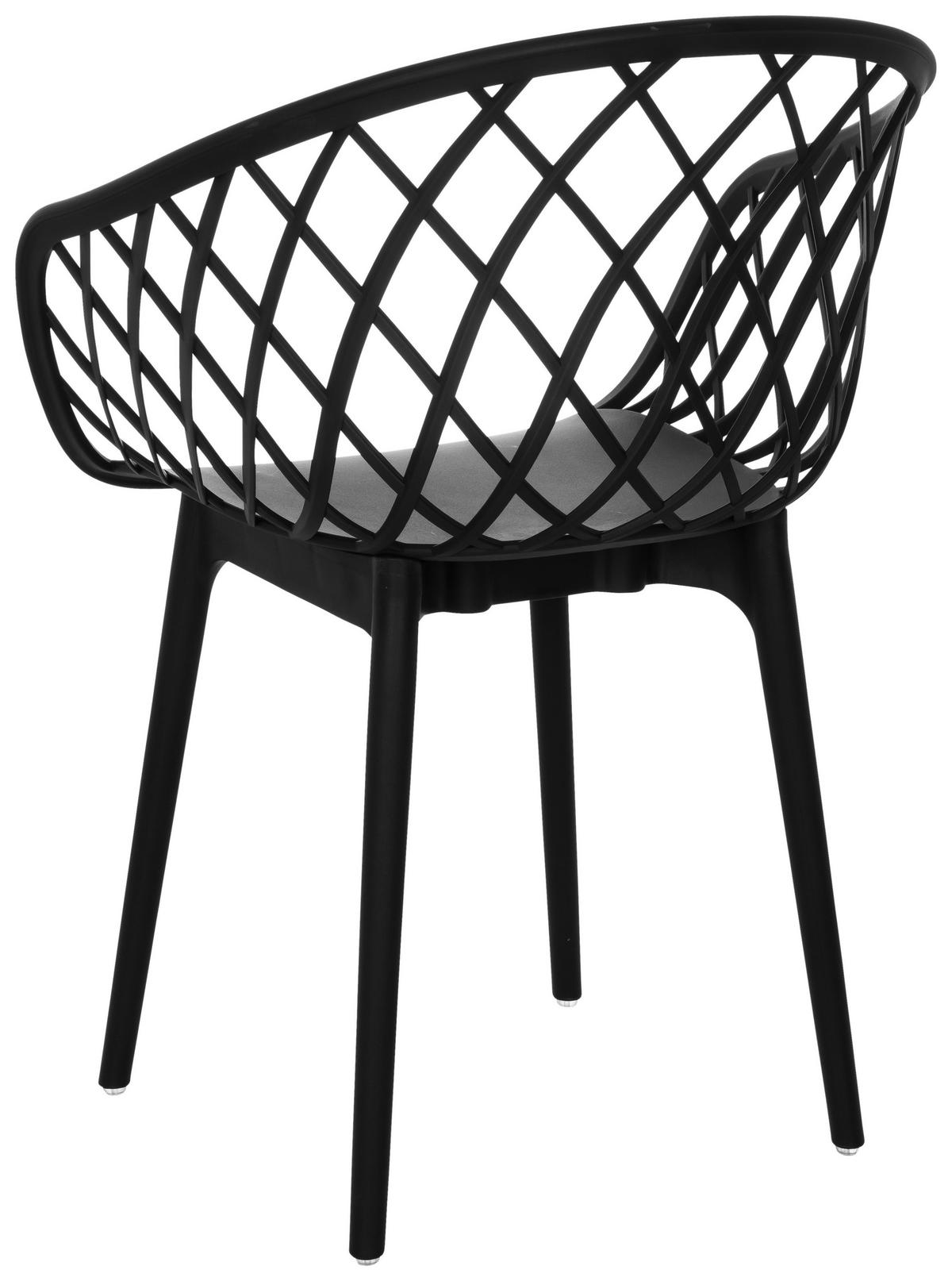 Konferenčni Stol Begio B, Črna - črna, Basics, umetna masa (57/76/53cm) - MID.YOU