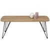 SOFFBORD MELVIN - svart/ekfärgad, Modern, metall/trämaterial (110/40/60cm) - Mömax
