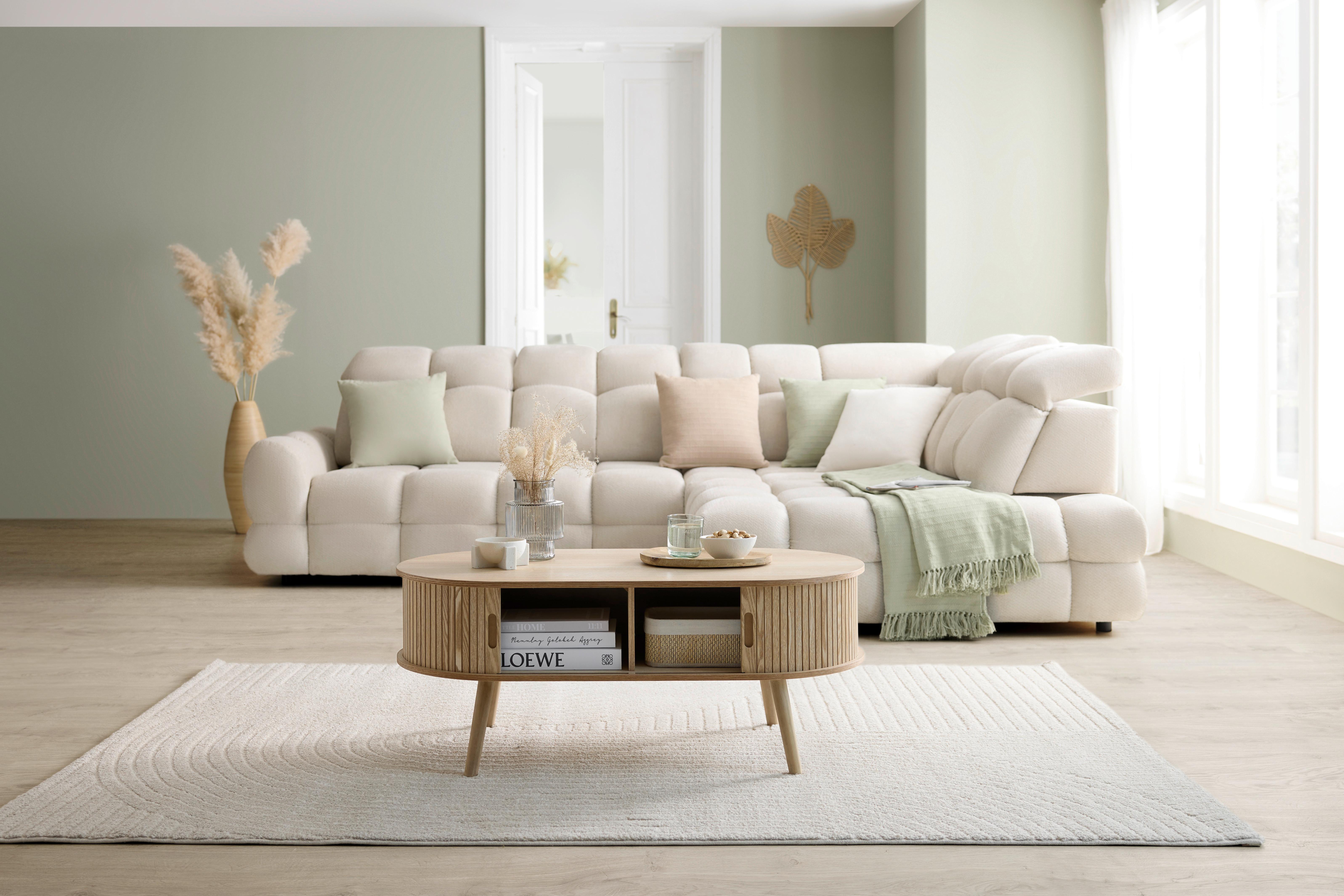 SOFFBORD SKANDY II - naturfärgad, Klassisk, trämaterial/trä (100/50/40cm) - Premium Living