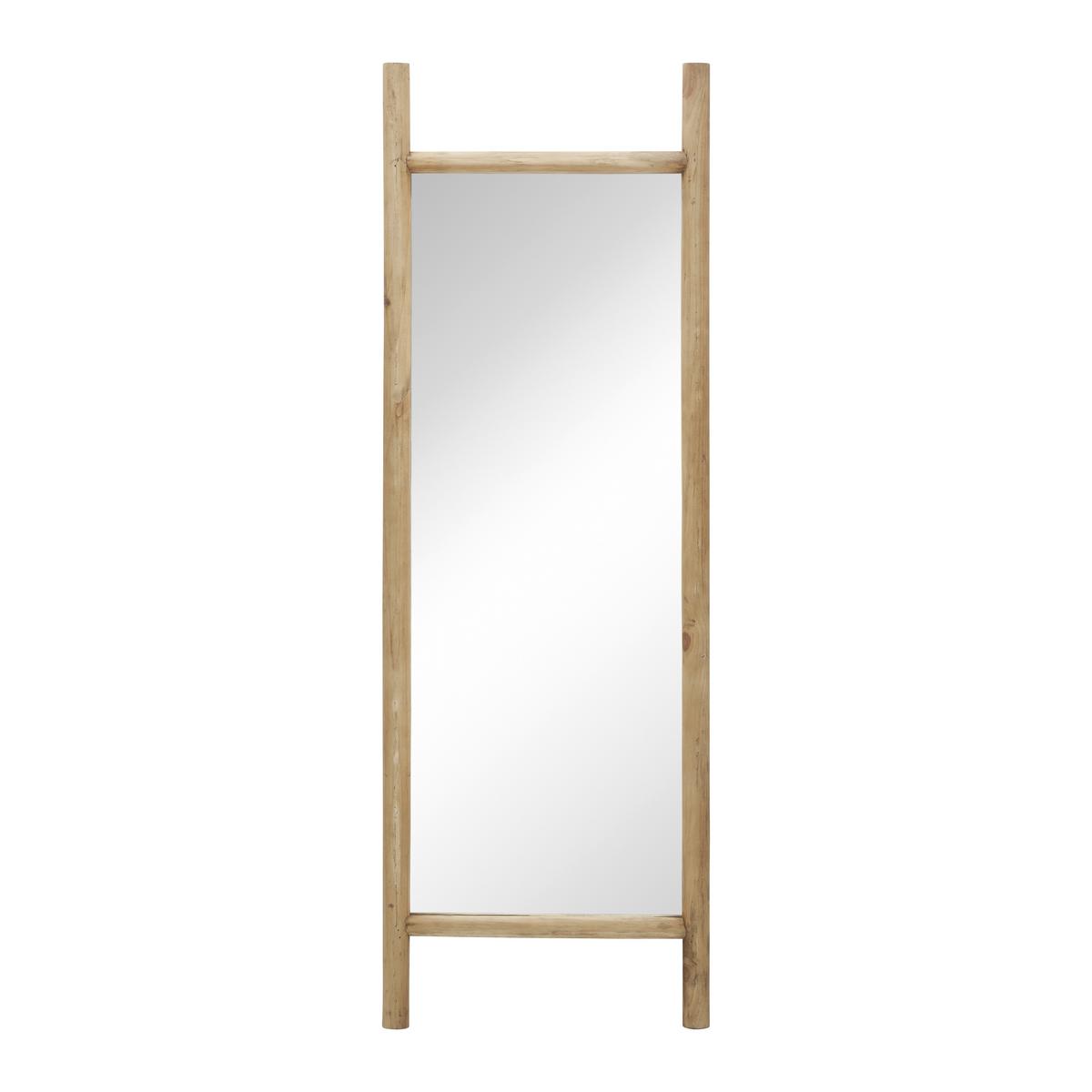 Spiegel Jasmin ca. 57x170 cm Tannenholz massiv - Naturfarben, MODERN, Glas/Holz (57/170/5cm) - Bessagi Home