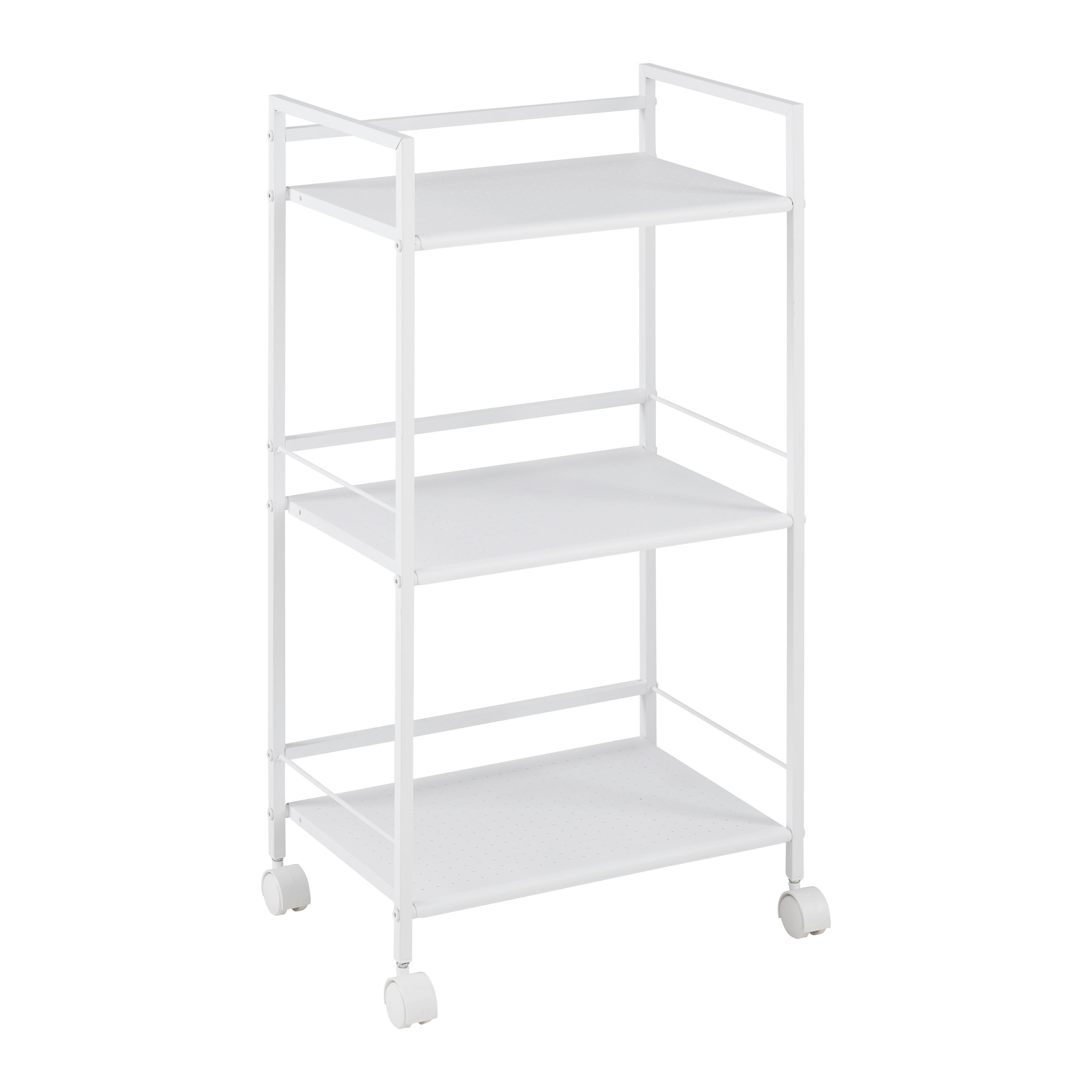 RULLVAGN LUAN II -BASED/SB- - vit, Modern, metall/plast (42,5/81/29cm) - Based