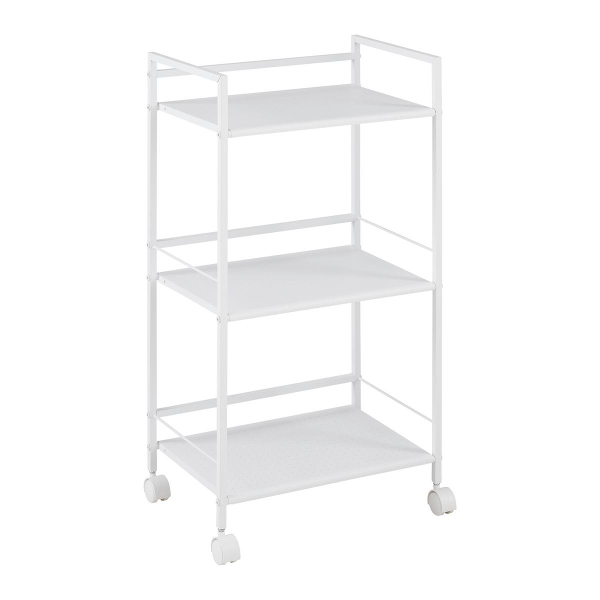 Kolica Višenamjenska Luan Ii - bijela, Moderno, metal/plastika (42,5/81/29cm) - Best Price