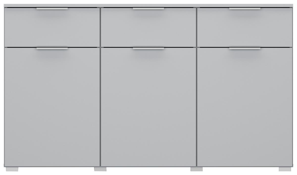 Komoda Alabama - svijetlo siva/boje aluminija, Moderno, drvni materijal (140/81/42cm) - Modern Living