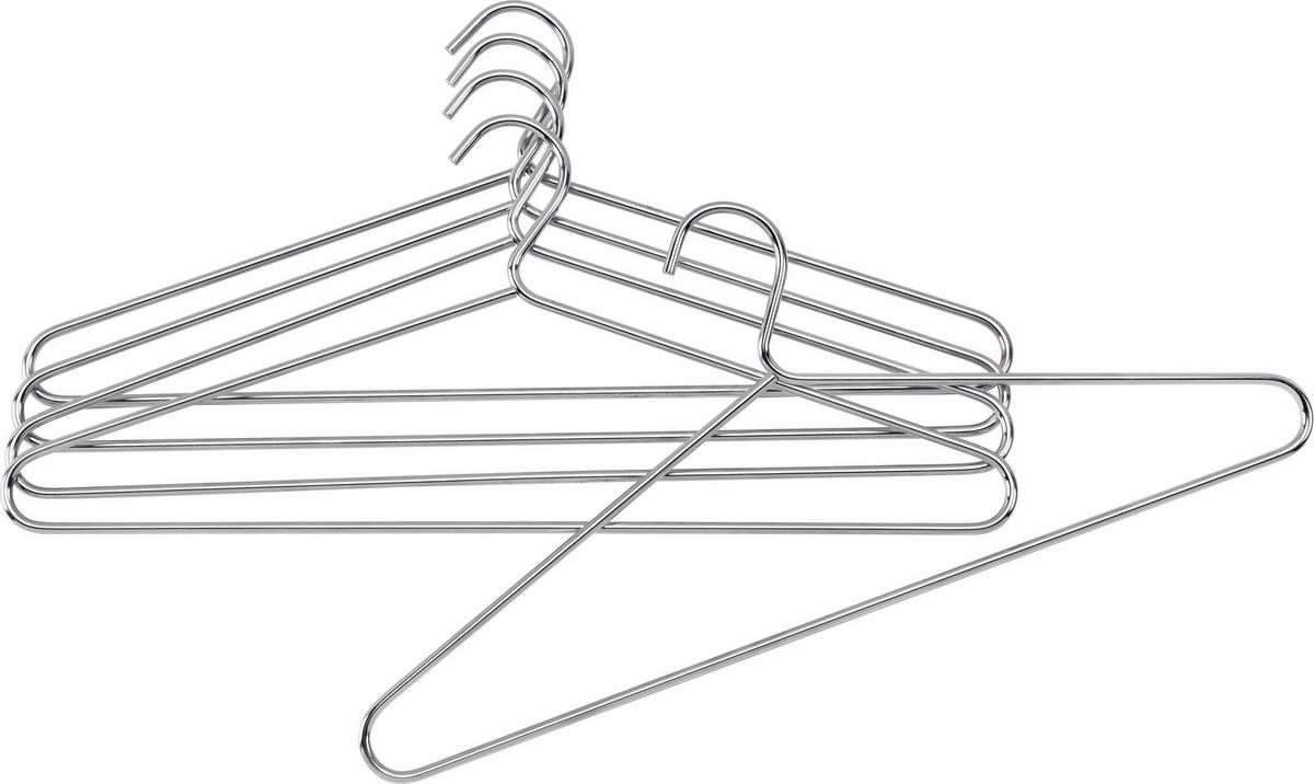 WIESZAK NA UBRANIA BRUNNI-5 - kolor chromowy, Design, metal (42/18cm) - Boxxx