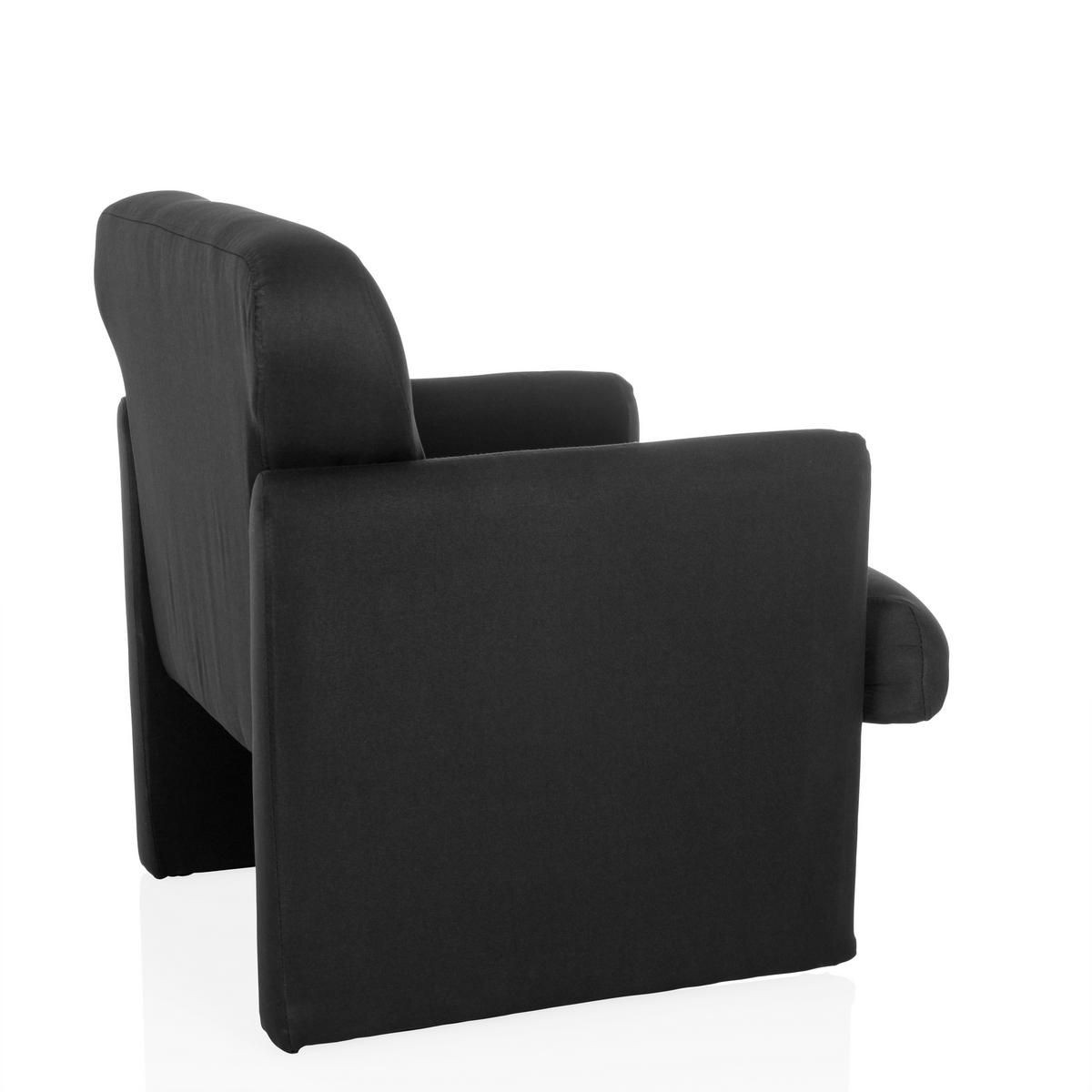 Naslanjač Caripito, Črna - črna, Moderno, tekstil (66/77/74cm) - MID.YOU