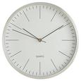 Wanduhr Rena ca.ø29,6cm - Silberfarben/Weiß, MODERN, Glas/Metall (29,6cm) - Mömax modern living