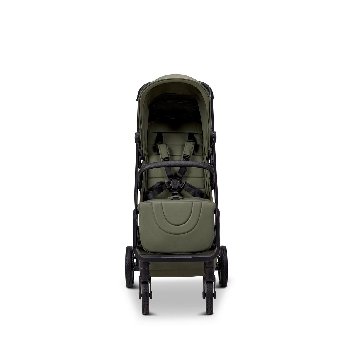 WÓZEK SPACEROWY ZOE+ - oliwkowa zieleń, Basics (80/50/103cm) - Moon