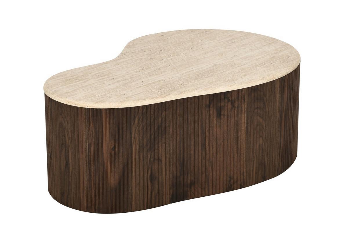 STOLIK KAWOWY STANLEY - kolor orzecha włoskiego, Design, materiał drewnopochodny (90/60/34cm) - MID.YOU