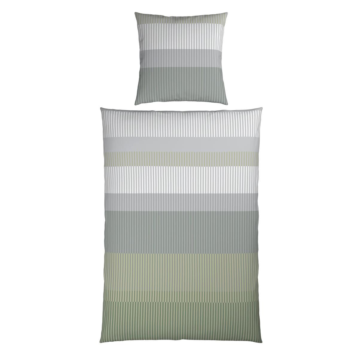 Bettwäsche Hannes Grün ca. 135x200cm - Grün, Textil (135/200cm) - Mömax