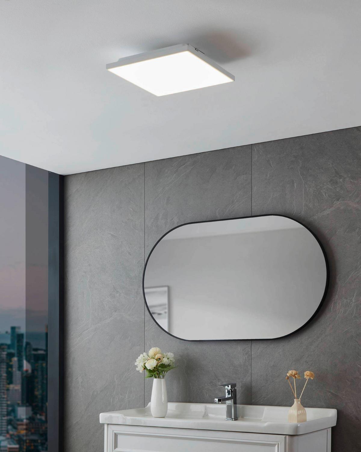 Led-paneel 900703* Turcona-B - Weiss, Basics, Kunststoff/Metall (28,7/28,7/6,2cm) - Eglo