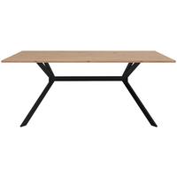 Jedilna Miza Onex, Barva Hrasta, 180x90 Cm - črna/hrast artisan, Basics, kovina/leseni material (180/90/75cm) - MID.YOU