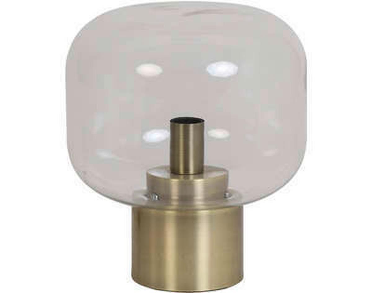 LAMPA STOŁOWA 1842918 - kolor brązu/przejrzysty, Trend, metal/szkło (29,5/33,5cm) - Light & Living