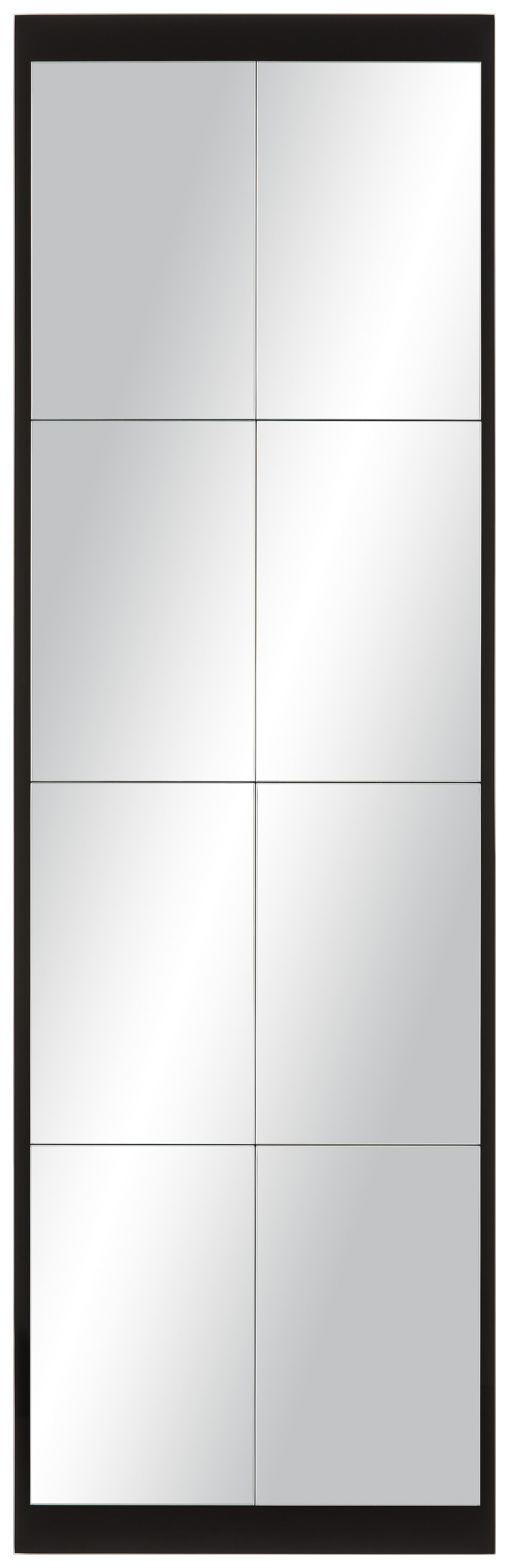 Stensko Ogledalo Industrial Ii - črna, Moderno, steklo (43/137cm) - Modern Living