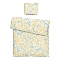 BETTWÄSCHESET SIGLINDE - Gelb/Grün, Konventionell, Textil (160/210cm) - Modern Living