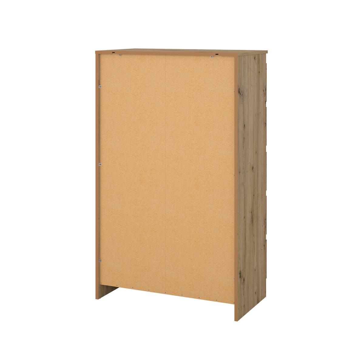 Kommode Mara 5 Eiche - Eiche Artisan, KONVENTIONELL, Holz (77/125/42cm) - Mömax