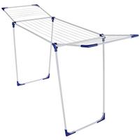 Standtrockner Leifheit-Classic 180 Solid Weiß/Blau - Blau/Weiß, KONVENTIONELL, Kunststoff/Metall (105/55,5/65cm) - Leifheit