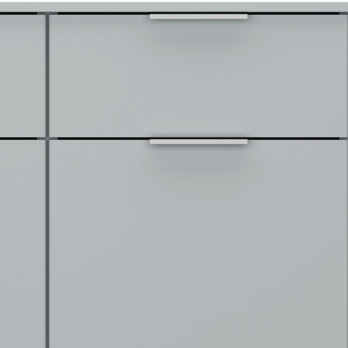 Komoda Alabama - svijetlo siva/boje aluminija, Moderno, drvni materijal (140/81/42cm) - Modern Living