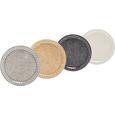 Dekoteller Kira aus Metall in runder Form - Goldfarben/Creme, ROMANTIK / LANDHAUS, Metall (35cm) - Mömax modern living