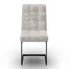 SCHOMMELSTOEL NOVA - Lichtgrijs/Zwart, Modern, Hout/Textiel (46/97/62cm) - Bessagi Home