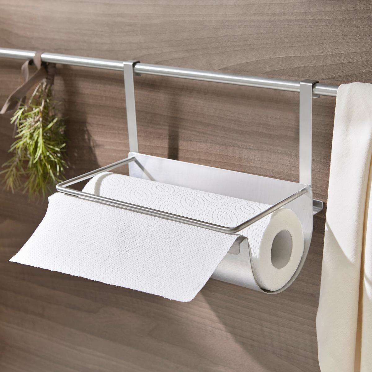 Konyhai Papírtartó Nina - nemesacélszínű, fém (27/17/20cm) - Modern Living