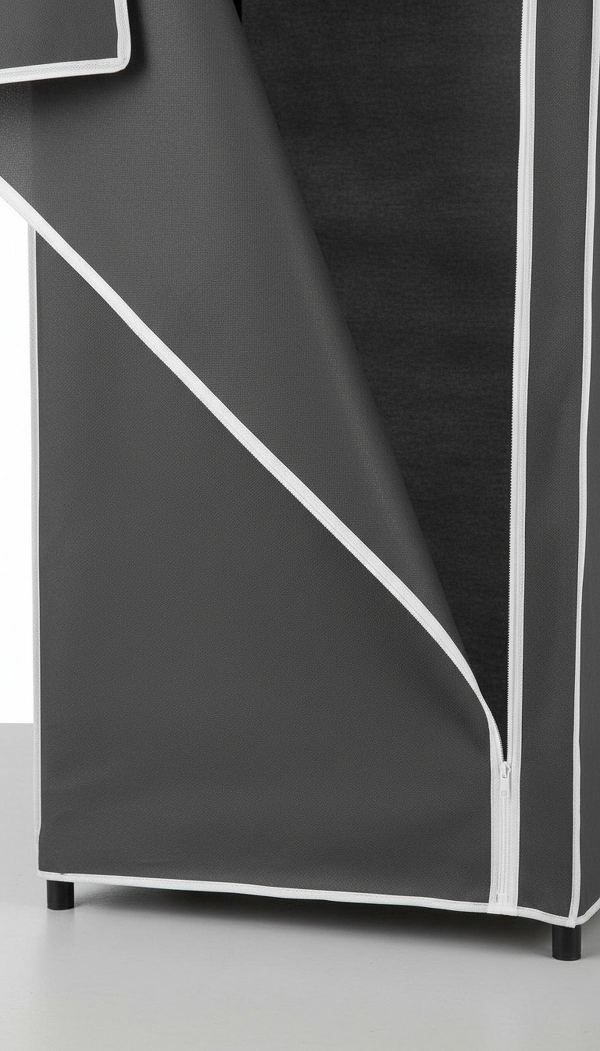 SZAFA MATERIAŁOWA PROMO - szary, Basics, tworzywo sztuczne/metal (75/160/50cm) - Carryhome
