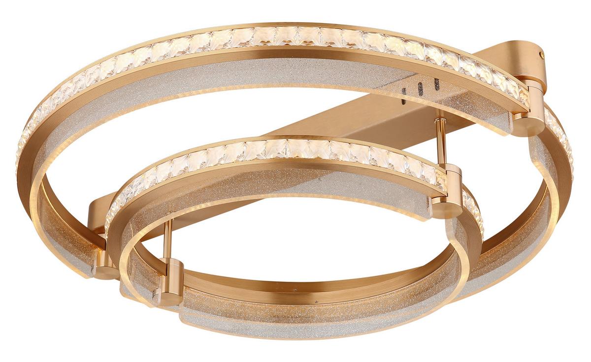 LED Mennyezeti Lámpa 67196-78 Blondie - aranyszínű/átlátszó, Design, műanyag/fém (60/17cm)