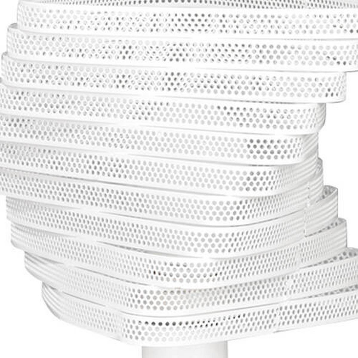 Nachttischleuchte Bianco Weiß max. 22 Watt - Weiß, Design, Metall (20/27cm)
