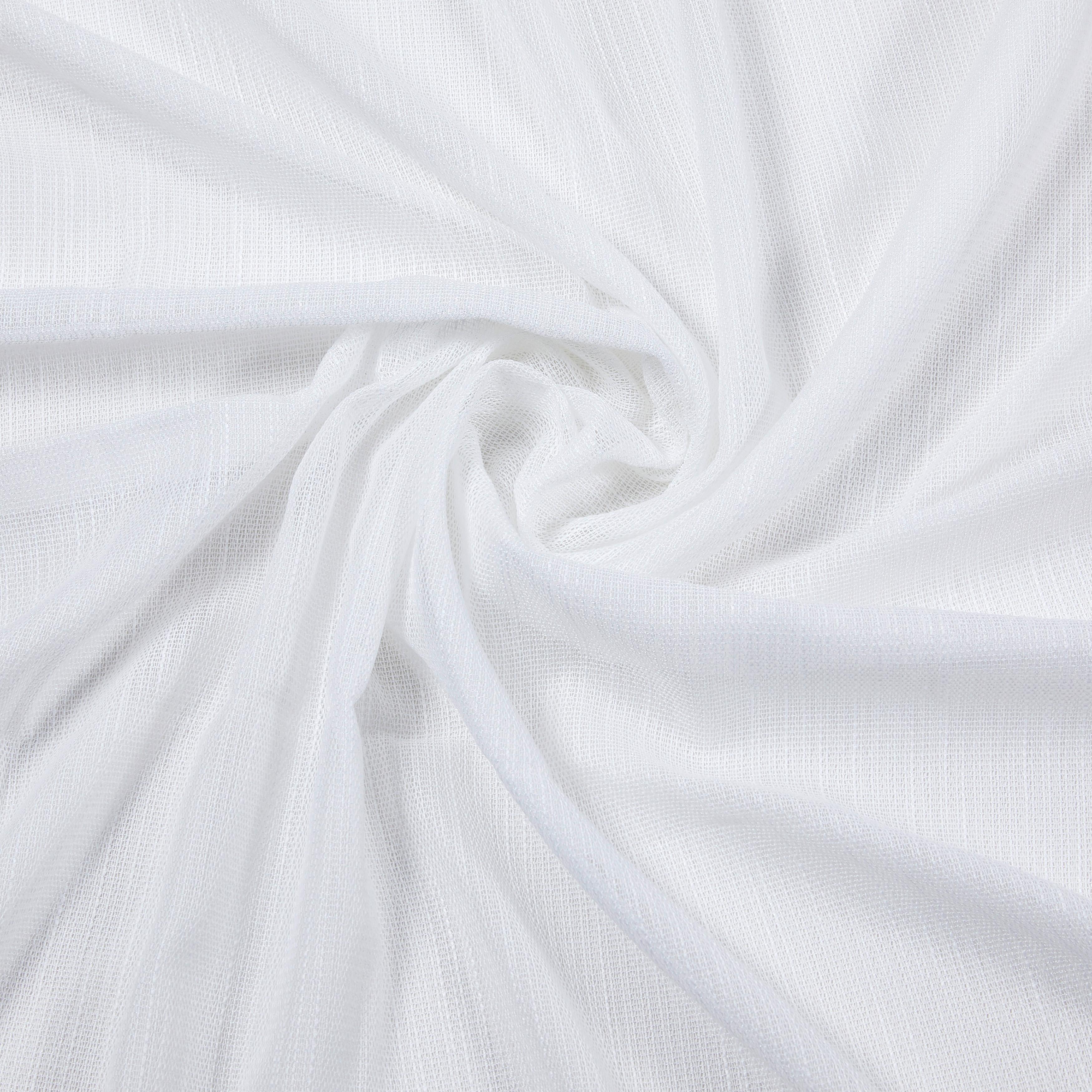 Készfüggöny Eva - fehér, Romantik / Landhaus, textil (140/255cm) - Premium Living