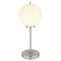 TISCHLEUCHTE 15345TNO - Nickelfarben, Konventionell, Glas/Metall (18,5/45cm) - Globo