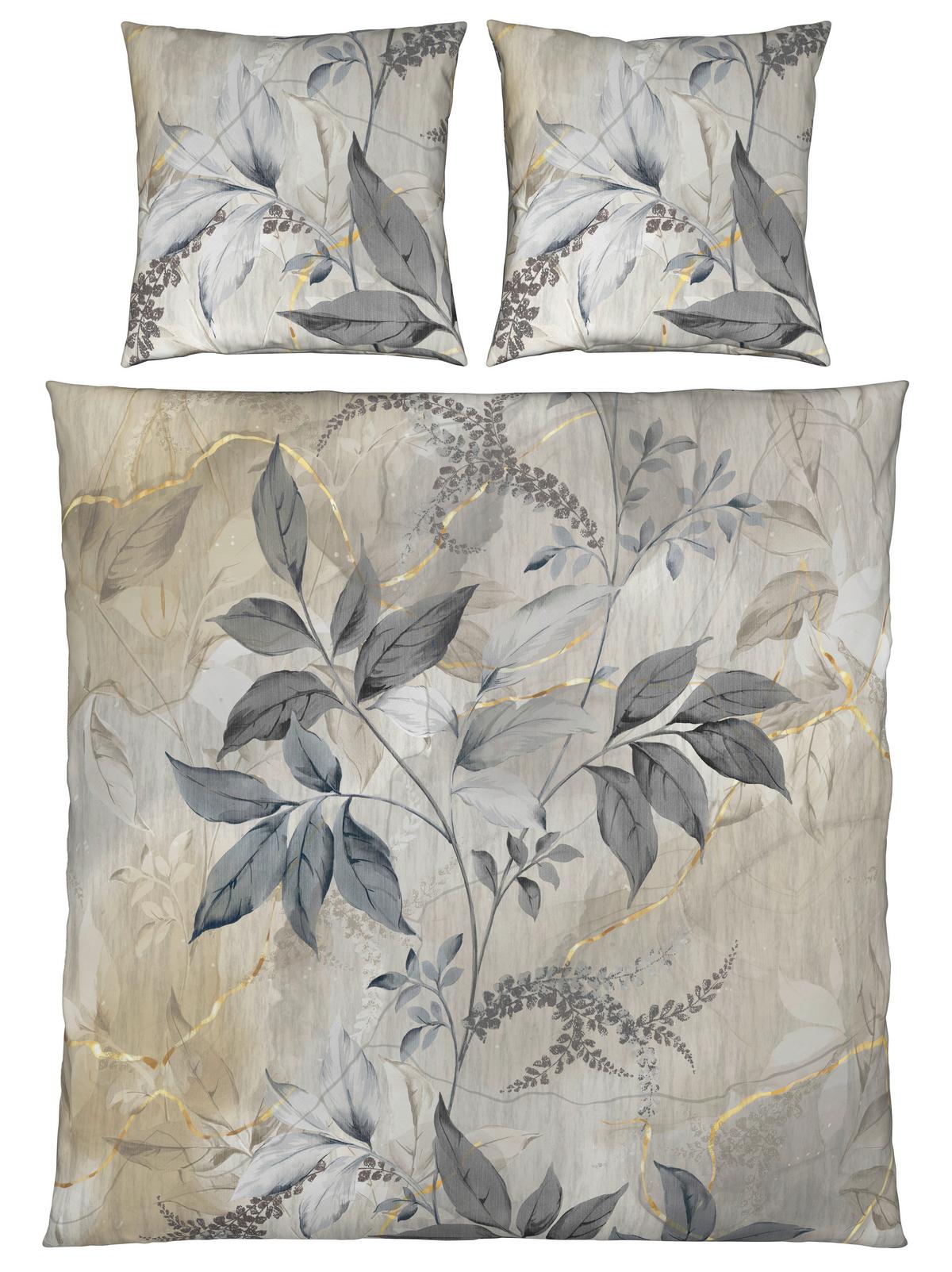 Bettwäsche Chiara XXL Beige ca. 200x200cm - Beige, KONVENTIONELL, Textil (200/200cm) - Modern Living