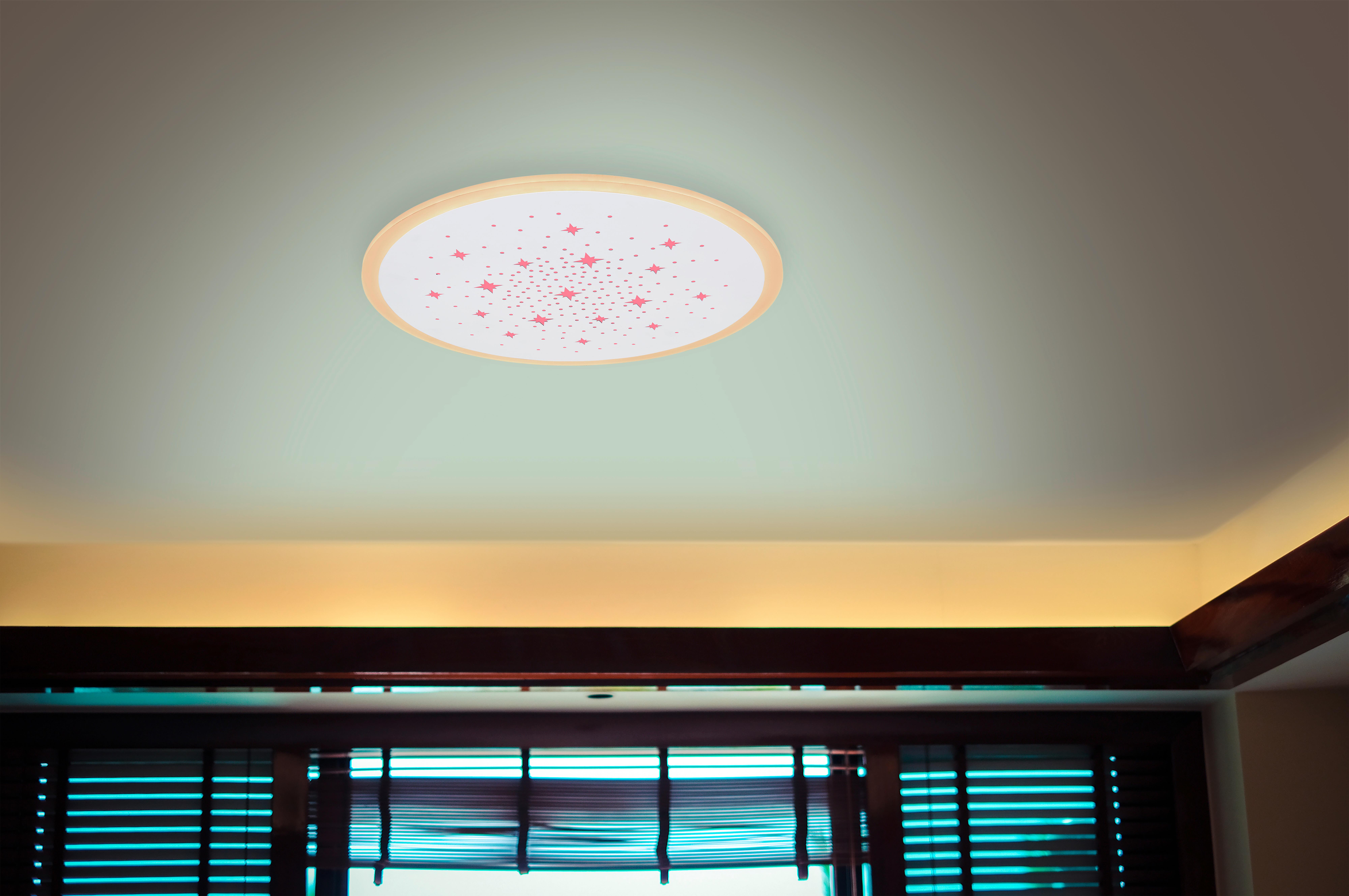 Stropna Led-svetilka Murphy, S Sijalko - bela, Design, kovina/umetna masa (38/5cm)