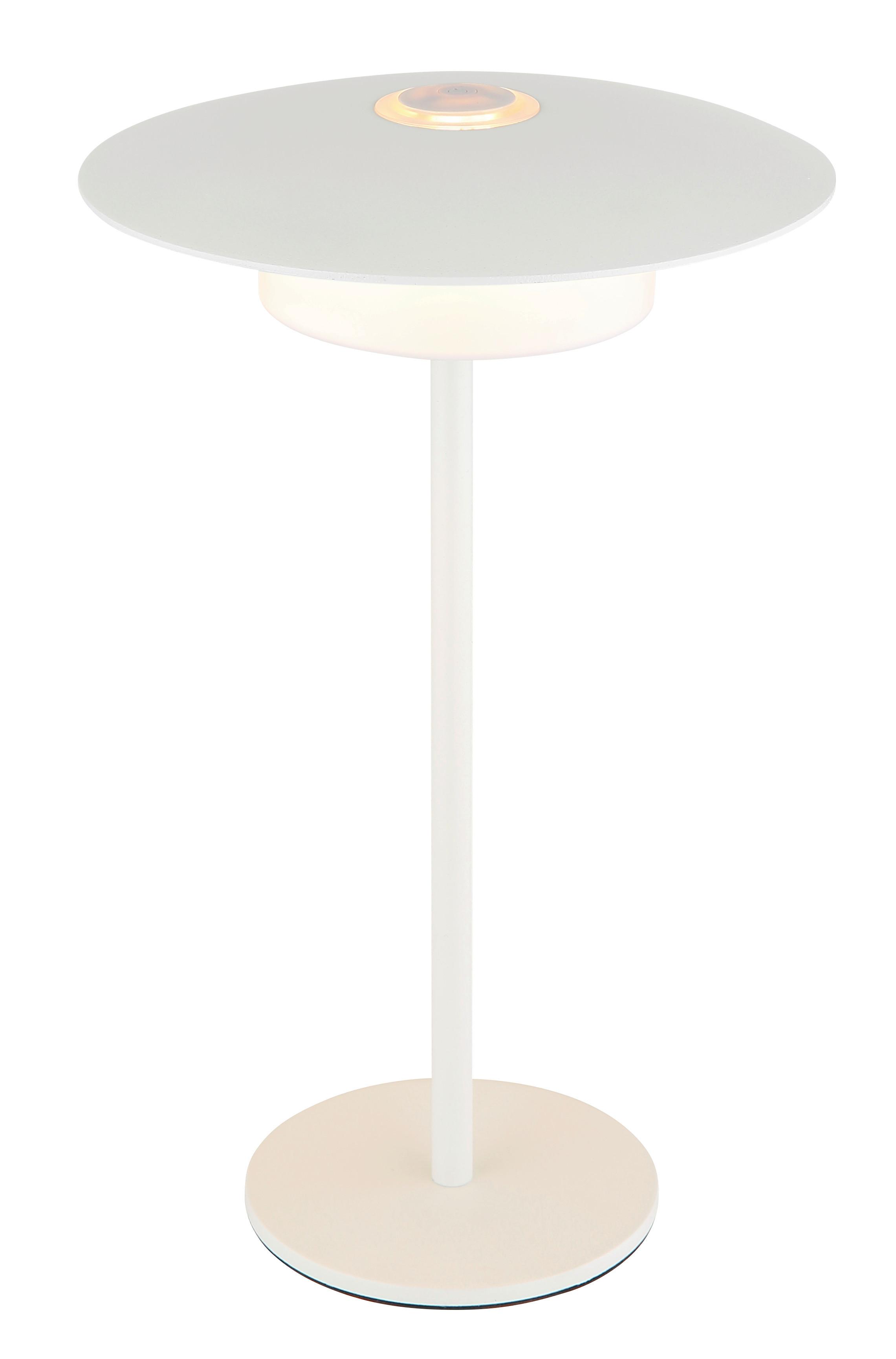 LED-Tischleuchte Kyler Weiß max. 3 Watt - Weiss, Design, Kunststoff/Metall (18/30cm) - Globo