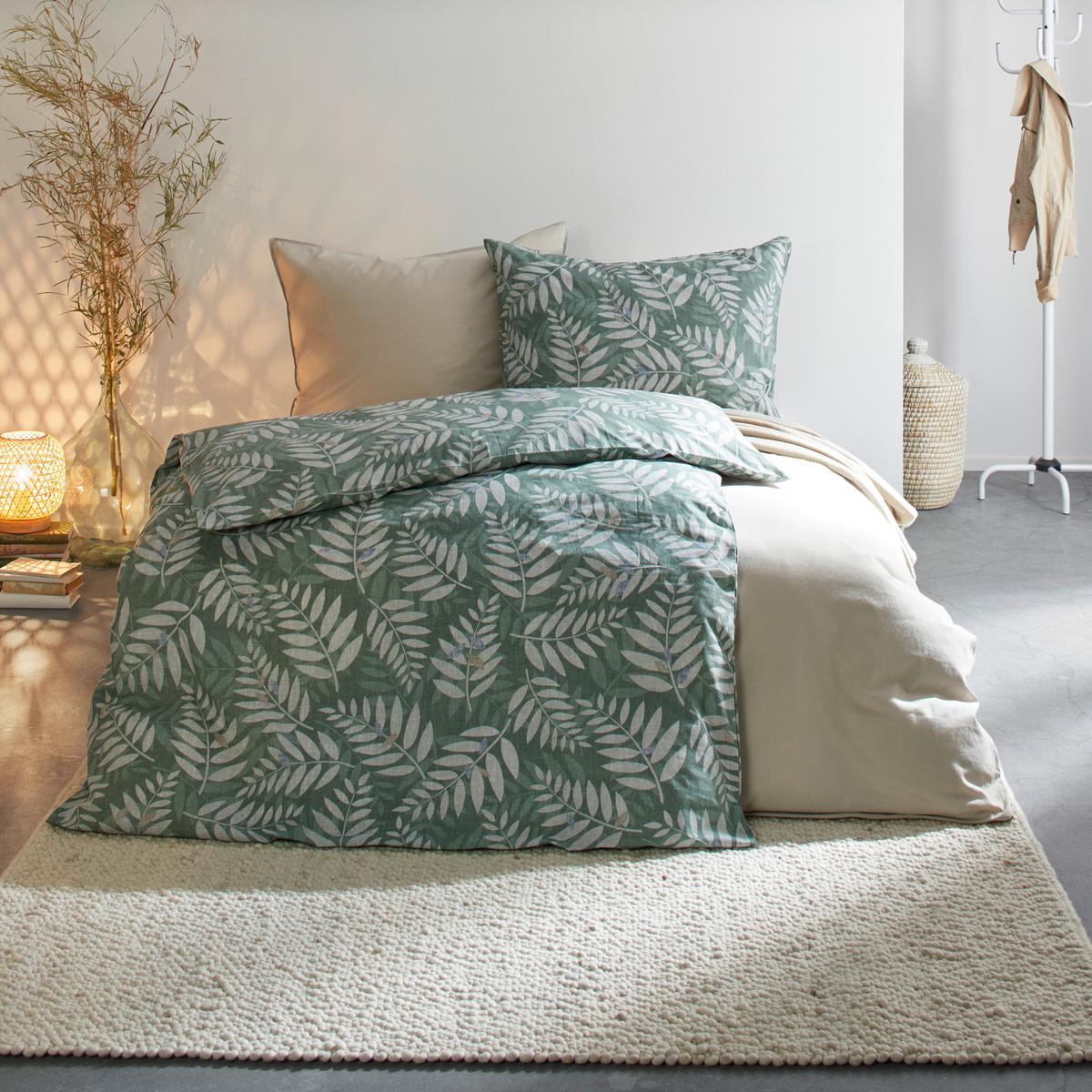 Bettwäsche Stone Washed Uni ca. 140x200cm - Naturfarben, ROMANTIK / LANDHAUS, Textil (140/200cm) - Modern Living