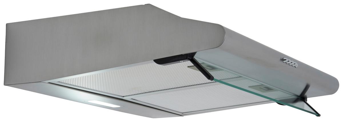 Dunstabzugshaube Tila ca. 60/13/50 cm Edelstahlfarben - Edelstahlfarben, Trend, Glas/Metall (60/13/50cm) - Respekta