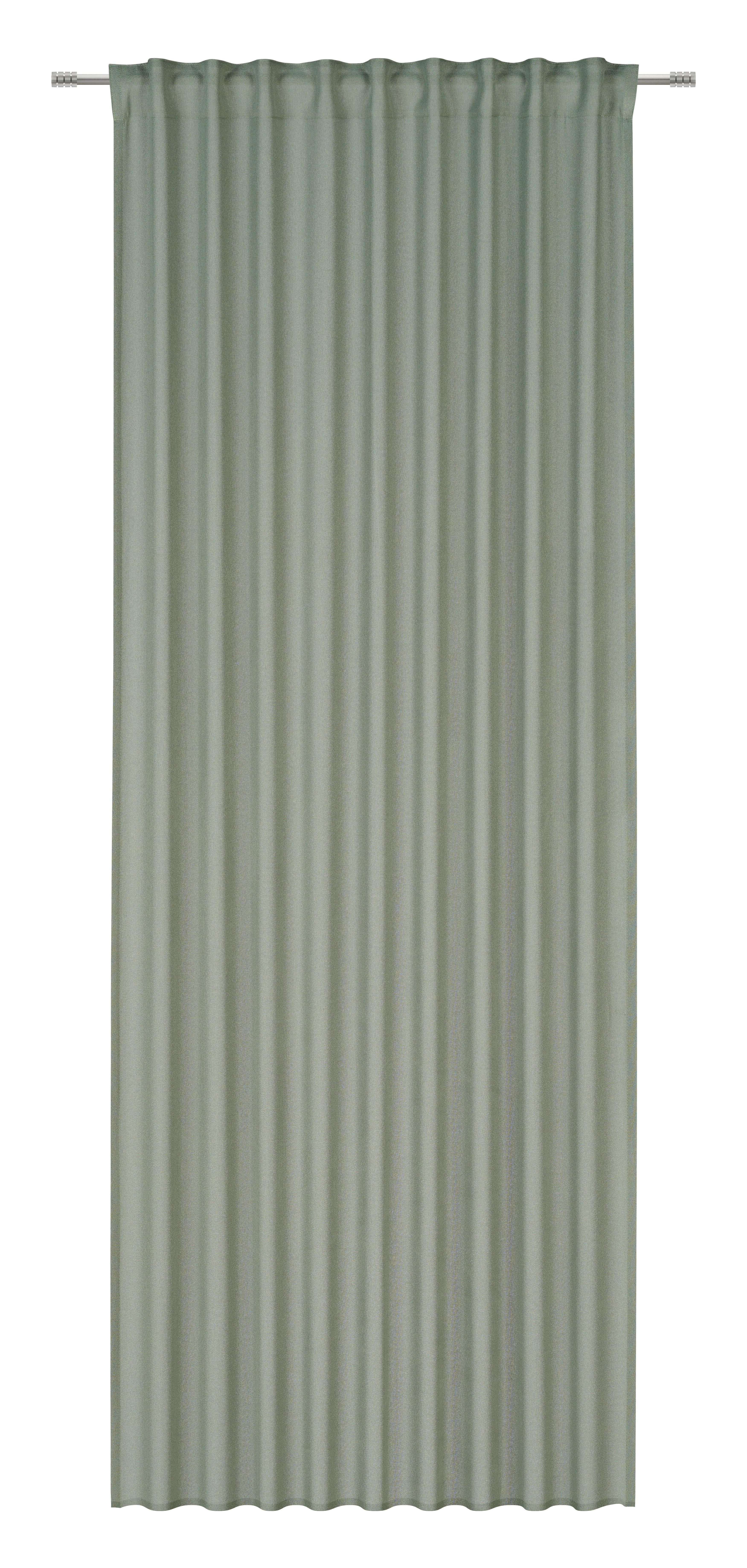 GARDINLÄNGD BEN - grön, Modern, textil (135/245cm) - Modern Living