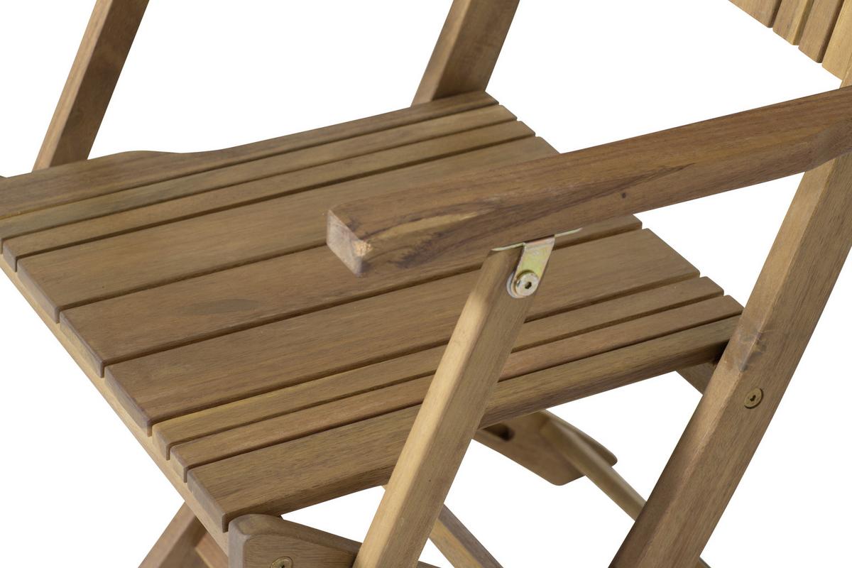 Gartensessel klappbar Falun Echtholz - Akaziefarben, KONVENTIONELL, Holz (51/89/55cm) - Siena Garden