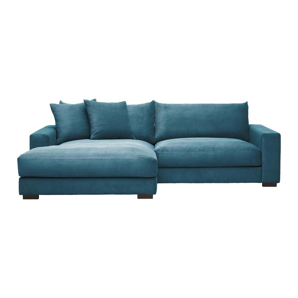Wohnlandschaft Pedro-3S.REC in Petrol - Petrol, Modern, Textil (180/265cm) - Mömax