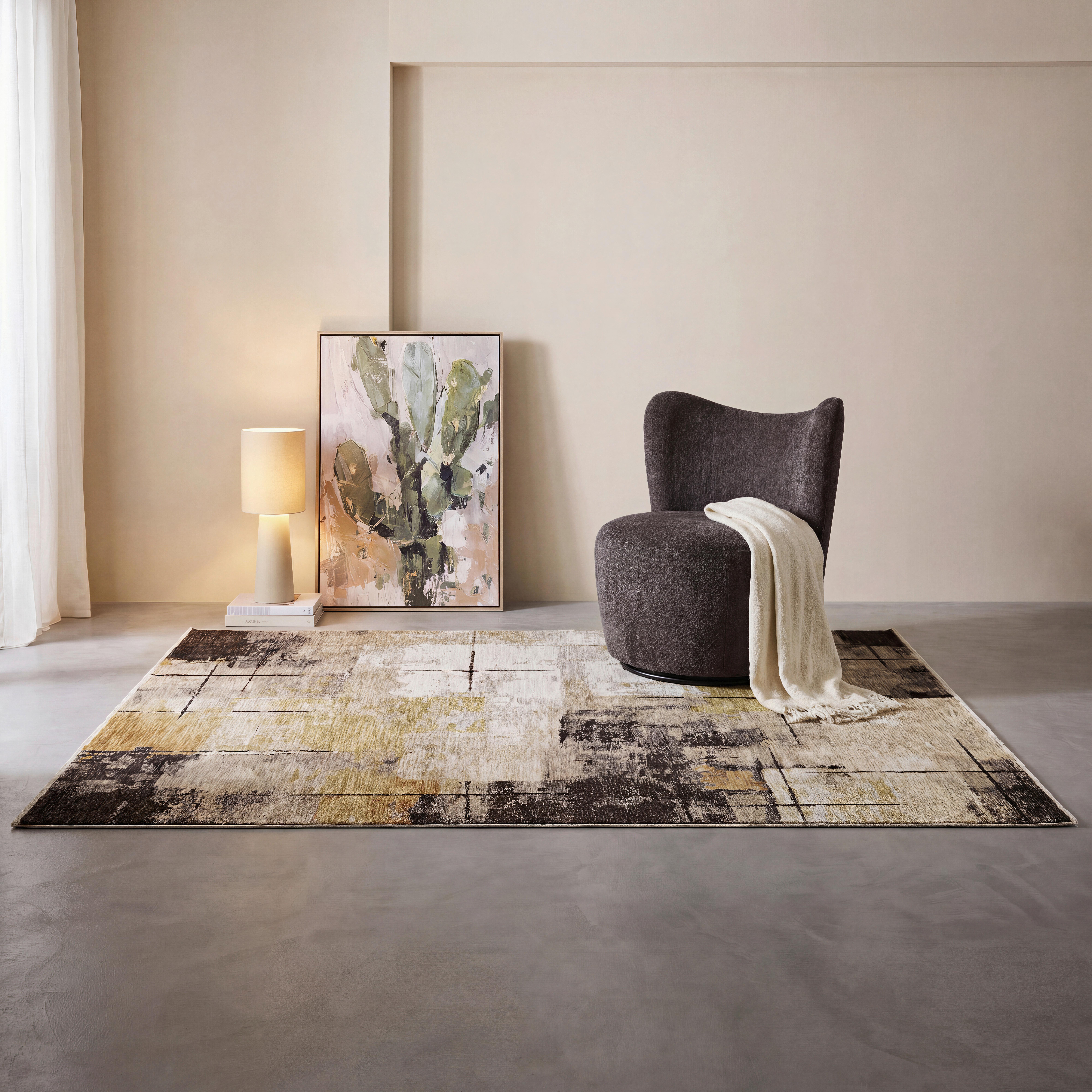 WEBTEPPICH ISCHIA - Beige, KONVENTIONELL, Textil (120/160cm) - Mömax
