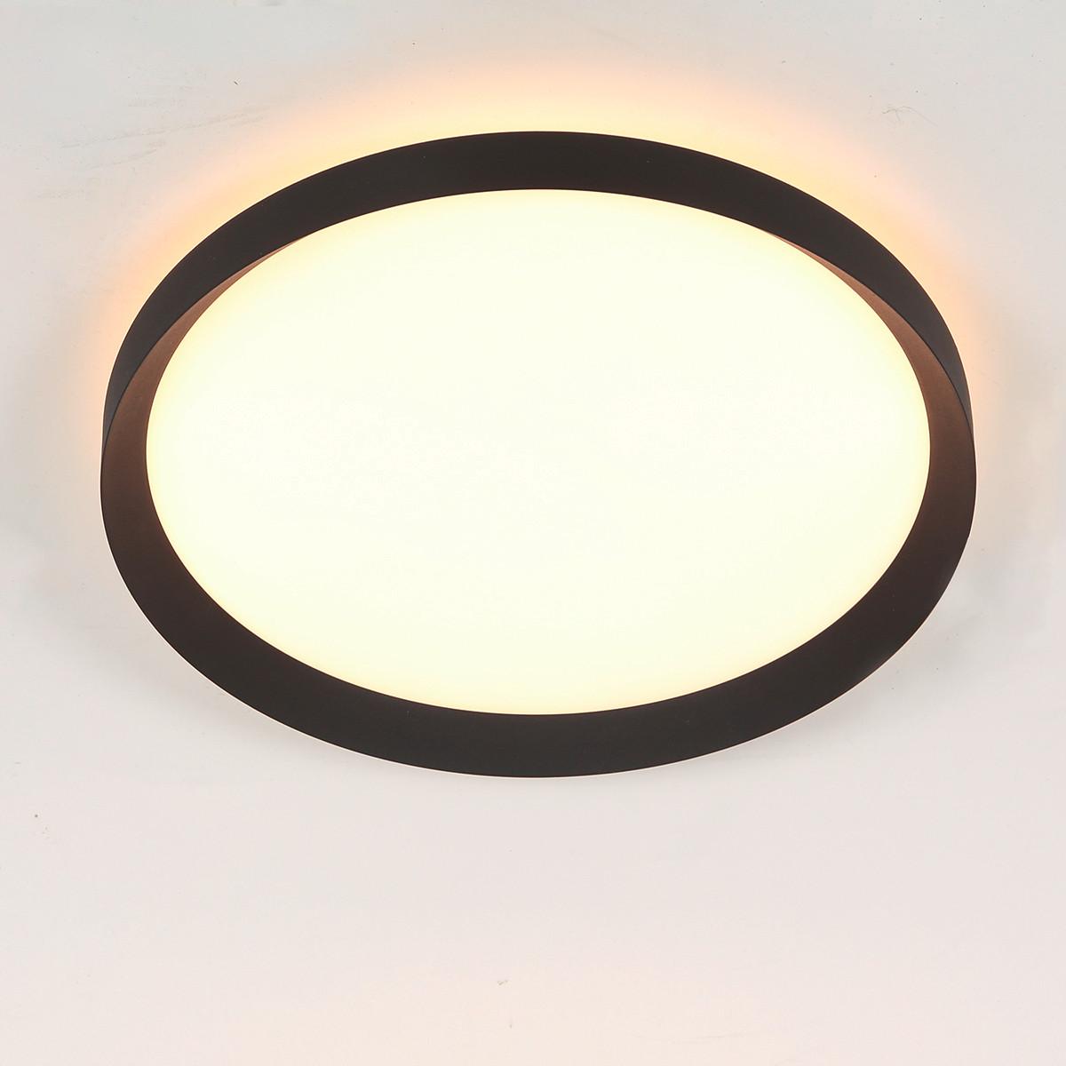 LAMPA SUFITOWA LED 3685ZW RINGLEDE - czarny, Konventionell, tworzywo sztuczne/metal (40/7cm)