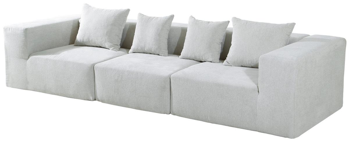 SOFA TRZYOSOBOWA VESPERA - beżowy, Design, tkanina (300/60/100cm) - P & B