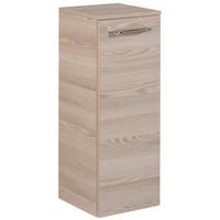 Midischrank "B.Clever" , esche - Eschefarben/Alufarben, MODERN, Glas/Holzwerkstoff (30,5/81/32cm) - MID.YOU