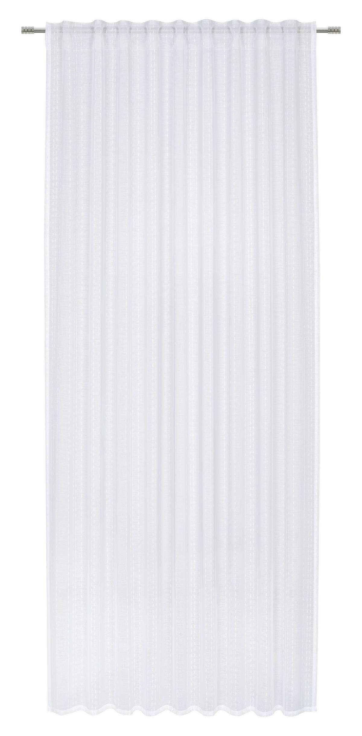 Fertigvorhang Cleo Weiss ca. 140x245cm - Weiss, Konventionell, Textil (140/245cm) - Based