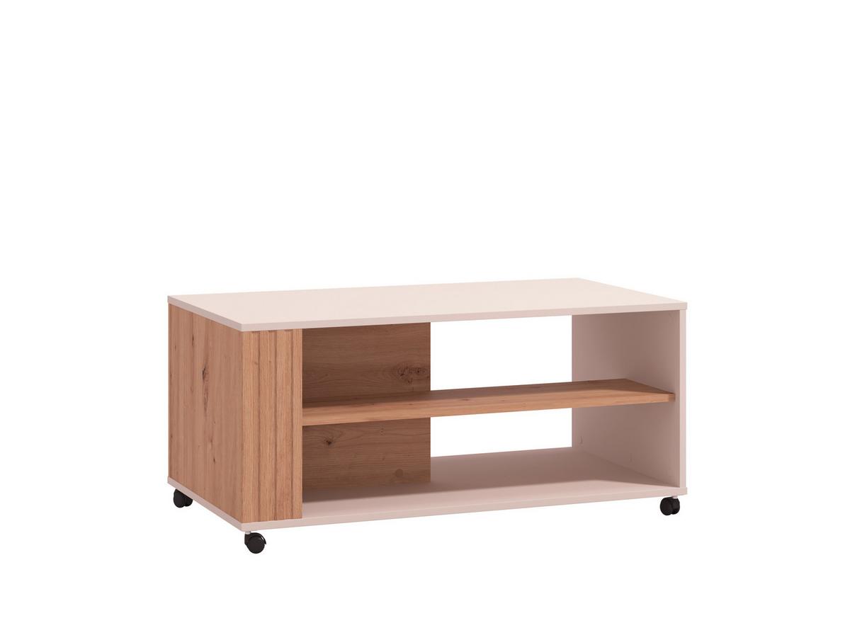 Dohányzóasztal Belfort - kasmír/Artisan tölgy, Modern, faalapú anyag (101/46/54,5cm)