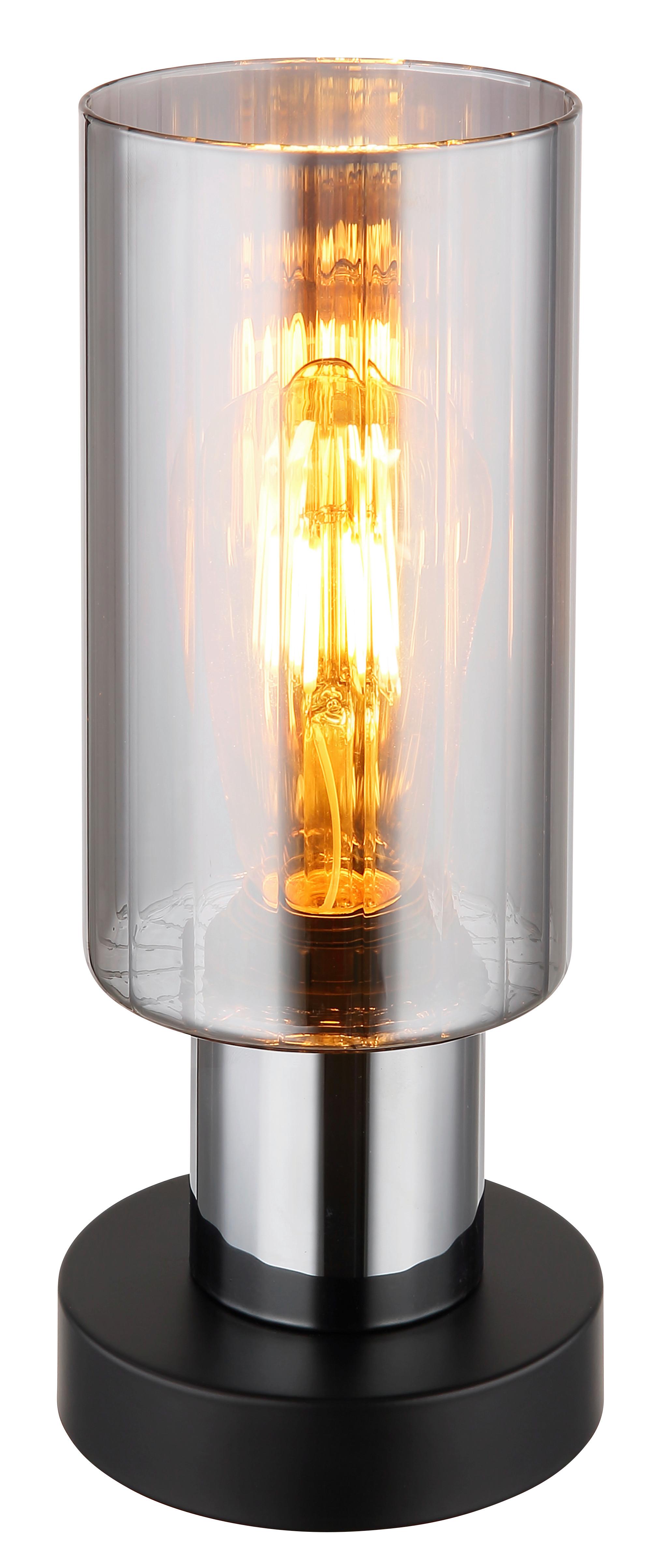 Namizna Svetilka 15708t - črna, Basics, kovina/steklo (11/27cm) - Globo