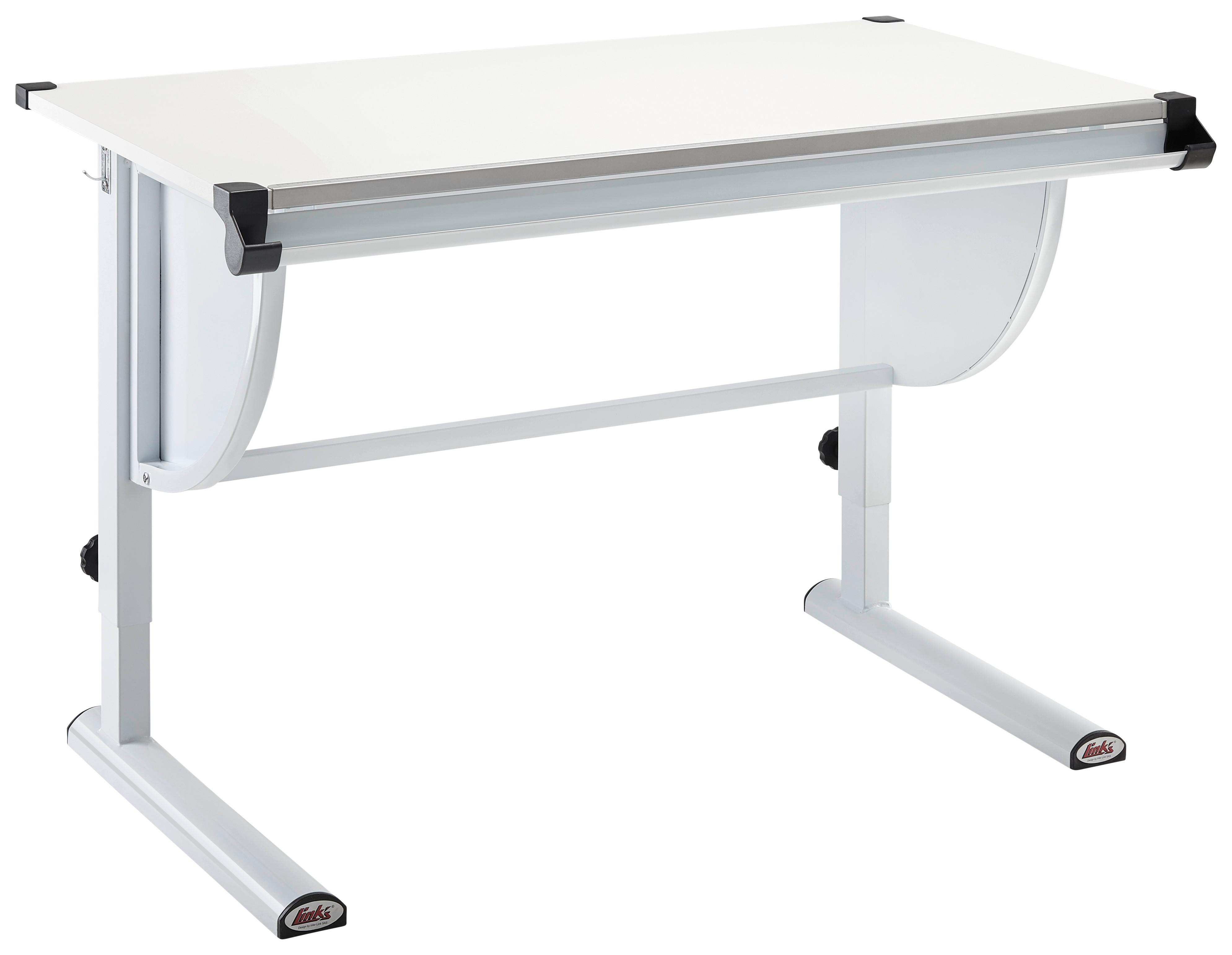 Mladinska Pisalna Miza Milo 3-In-1, Bela - modra/pink, Konvencionalno, kovina/leseni material (110/63-93/60cm) - Mömax