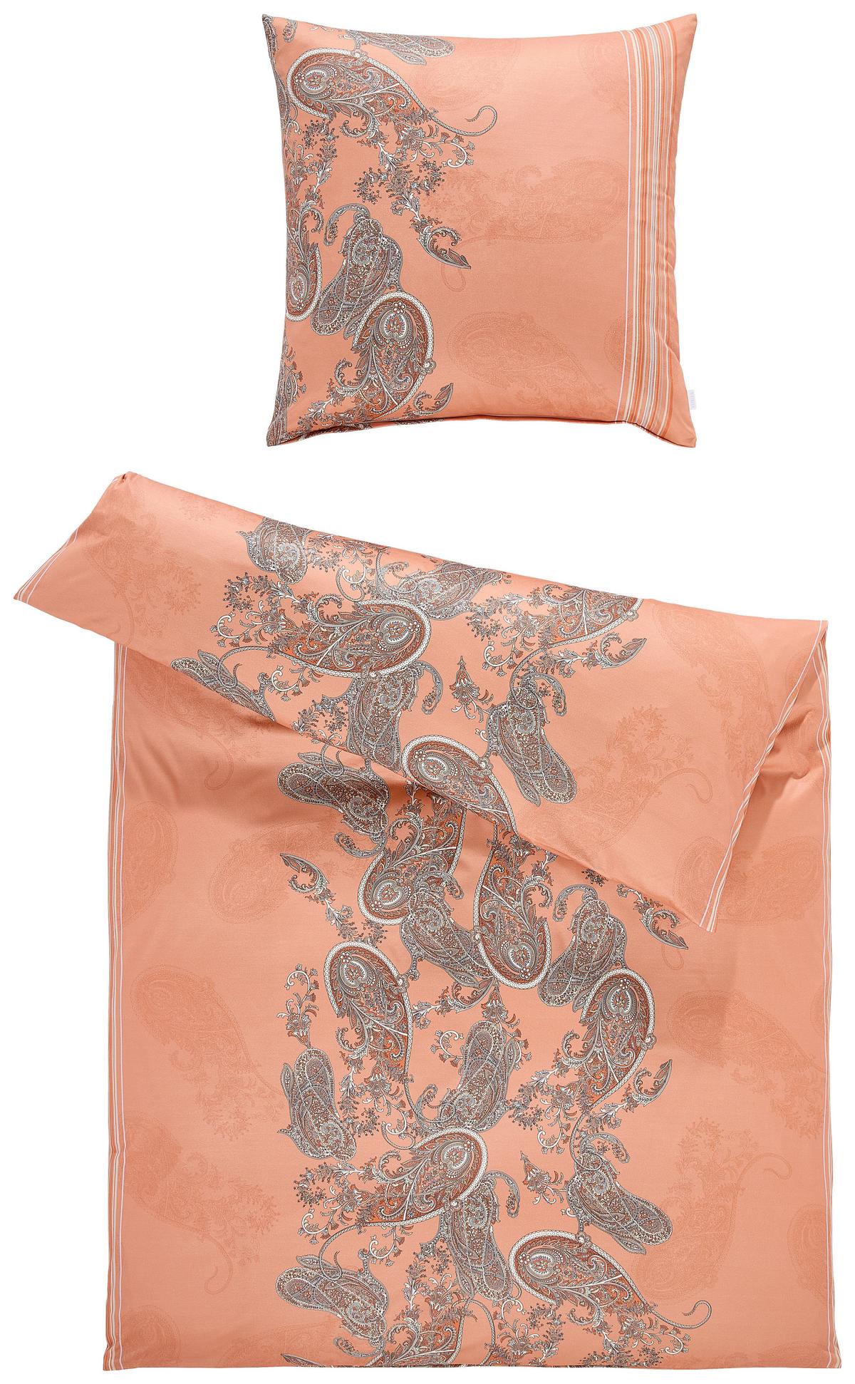 POŚCIEL RAYA - terakota, Design, tkanina (135/200cm) - Estella