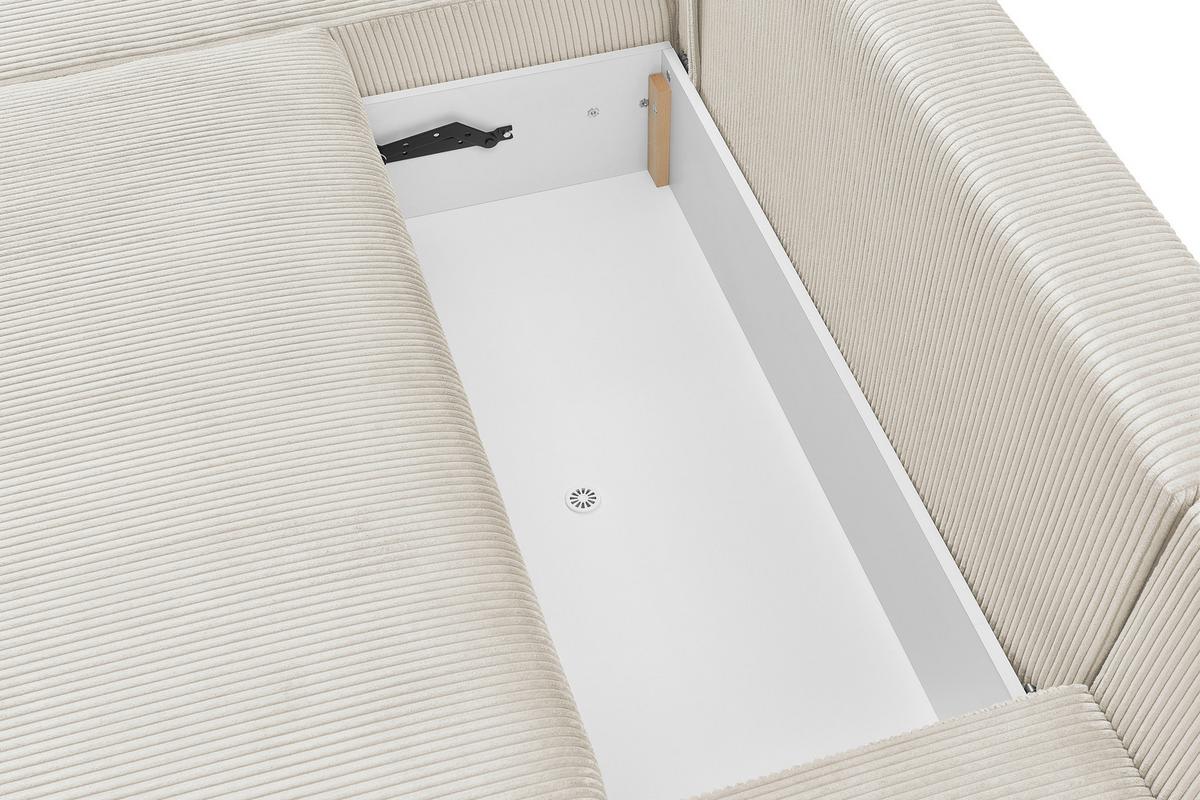 Coltar Kim - crem, Modern, lemn (146/313/160cm) - Modern Living