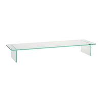 TV-Aufsatz Go aus Glas - Klar, KONVENTIONELL, Glas (75/12/25cm) - Mömax